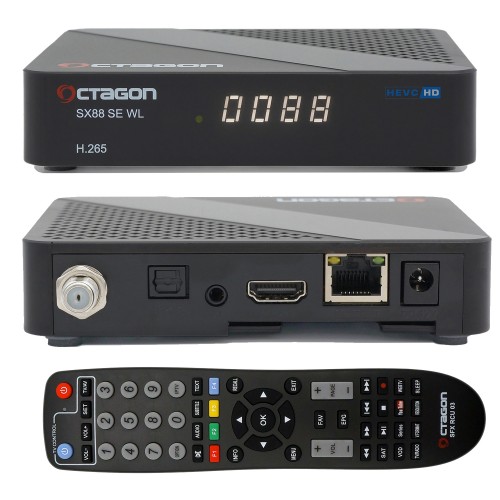 OCTAGON SX87 WL Full HD IP H.265 Linux outlets WiFi LAN HDMI DVB-S2 Sat